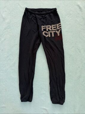 FREE CITY XS sweatpants dark navy